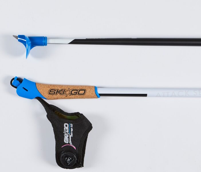 Carbon - SkiGo Attack Series Race 1,0 + Powerstrap 1,0