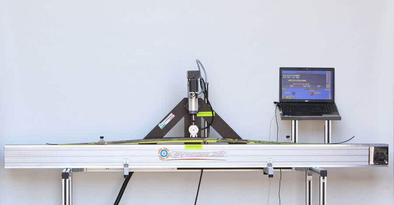 Dynamometer for cross-country ski testing to evaluate if skis are optimal for a specific athlete.